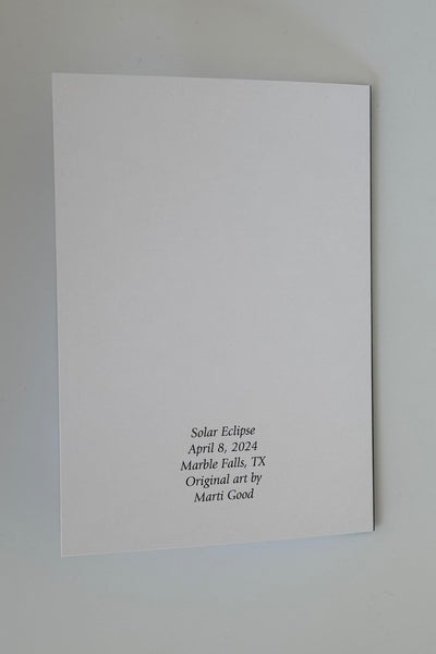 Eclipse 2024 Bluebonnet Note Cards