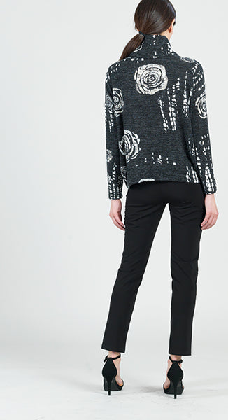 Ponte Knit - Slim Rider Pant - Black