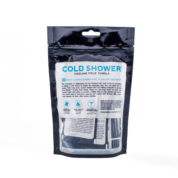 COLD SHOWER COOLING FIELD TOWELS MULTIPACK POUCH