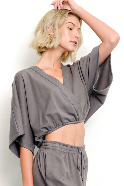 BRUSHED ORGANIC HEMP Crop Surplus Kimono
