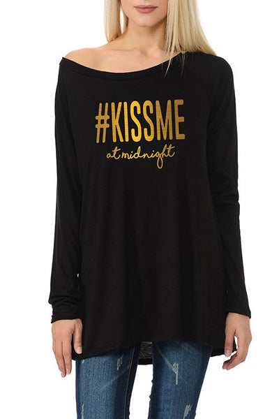 KISS ME - Wide Neck