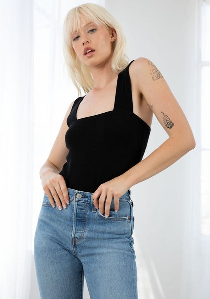 Bamboo Micro Rib Sleeveless Tank Top