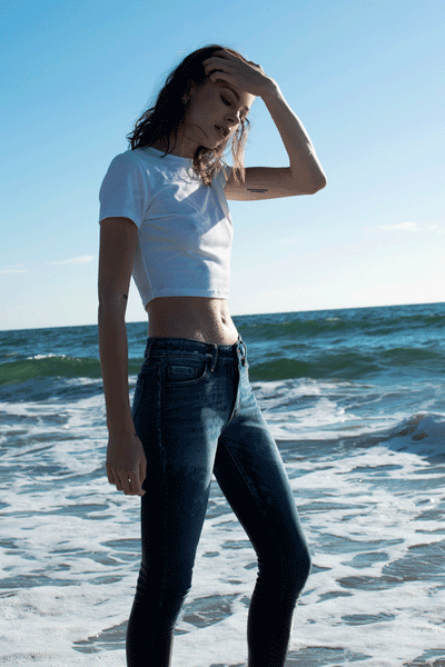 CHARLOTTE PREMIER MID RISE SUPER SKINNY
