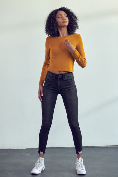 Leo High Rise Ankle Skinny Jeans