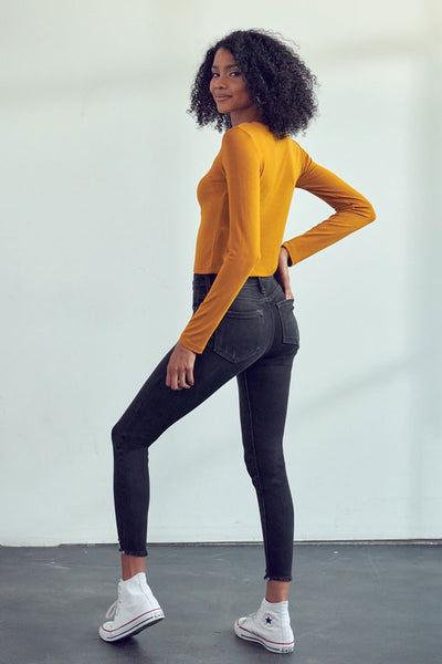 Leo High Rise Ankle Skinny Jeans