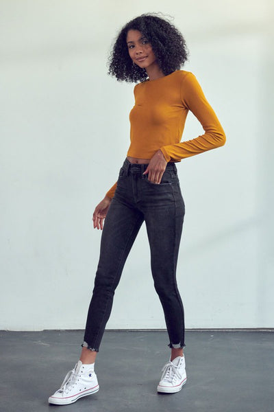 Leo High Rise Ankle Skinny Jeans