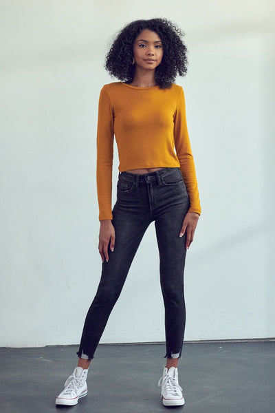Leo High Rise Ankle Skinny Jeans