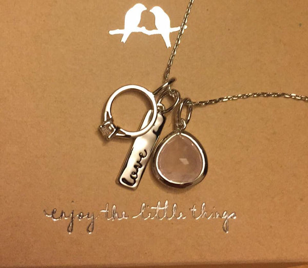 Chloe + Isabel 'Love' Charm Necklace