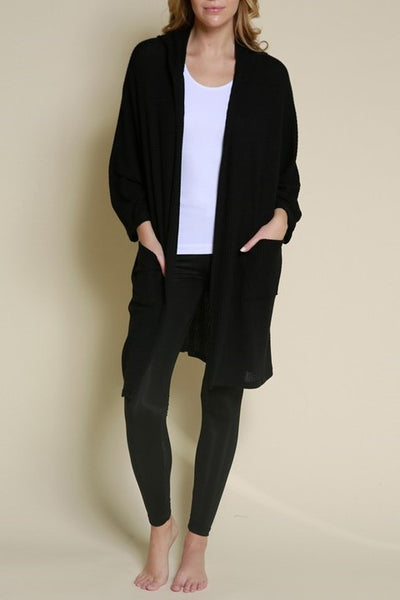 DOMESTIC KNIT WAFFLE Cardigan Hoodie