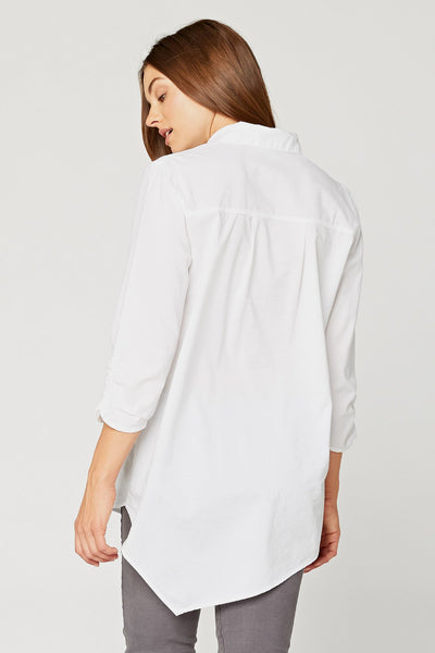 TWIST BUTTON-DOWN TOP