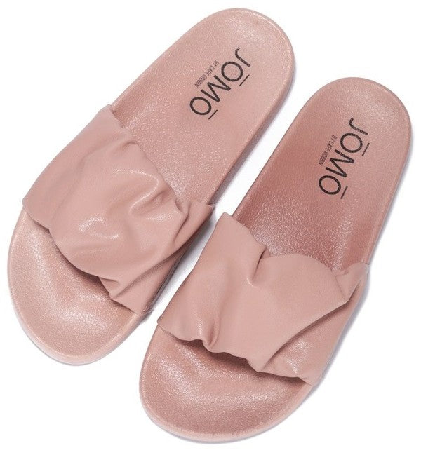 Scrunchie Single Band Slides – The Market Place