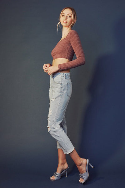 Sierra High Rise Straight Jeans