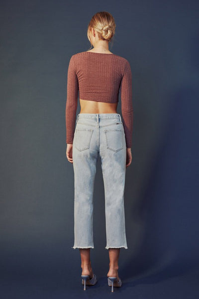 Sierra High Rise Straight Jeans