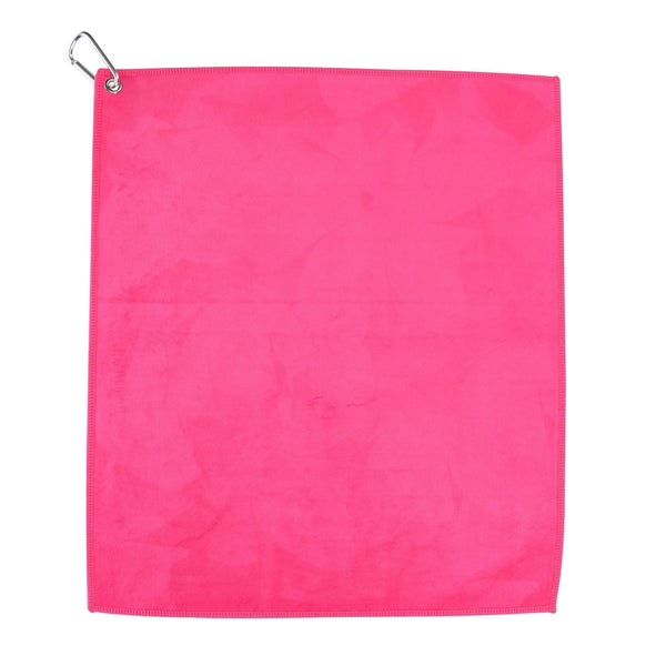 Hot Pink Microfiber Cotton Golf & Tennis Towel