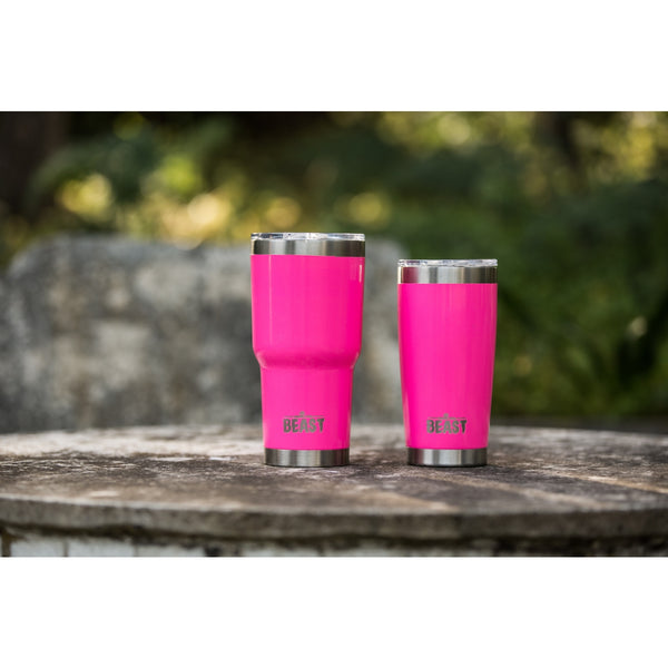 30 oz Hot Pink Reusable Stainless Steel Double Insulated Tumbler