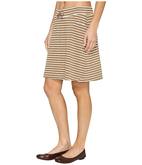 Toad&Co Tica Skirt - Honey Brown Stripe