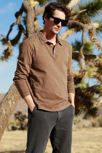 Salt Point Long Sleeve Slub Jersey Polo