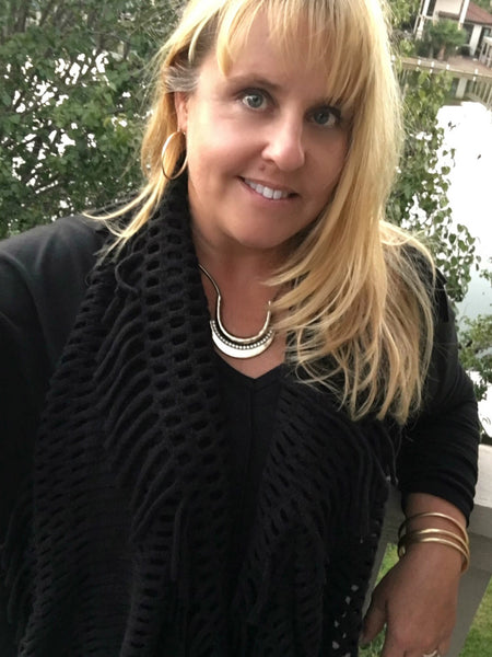 Chenille Tassel Infinity Scarves (Variety of Colors)