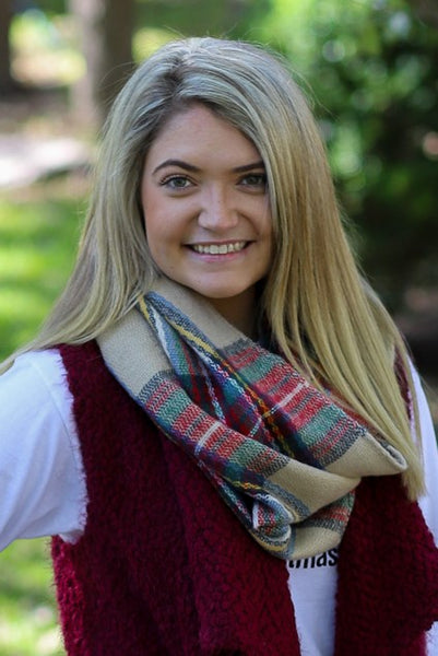 Plaid Winter Warm Infinity Scarves (Variety of styles)