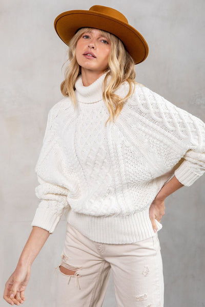 Chelsea Morning Cable Knit Sweater
