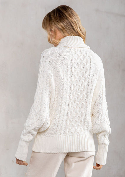 Chelsea Morning Cable Knit Sweater