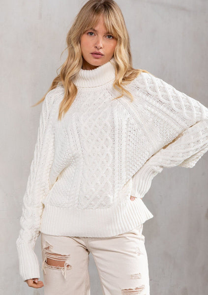 Chelsea Morning Cable Knit Sweater