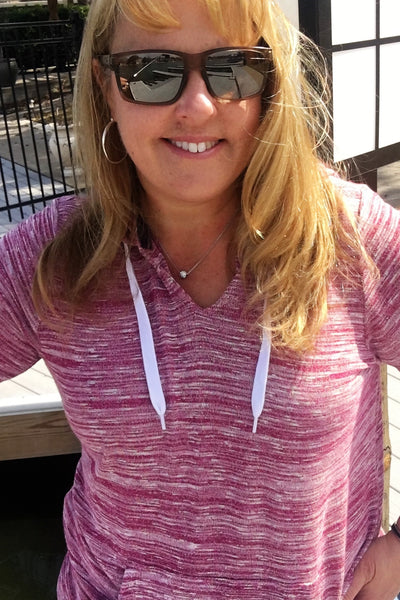 U.S. POLO ASSN. Hacci Pullover Hoodie - Raspberry