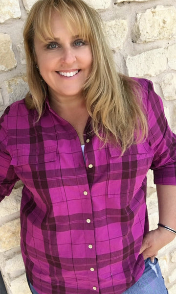 U.S. POLO ASSN. Long Sleeve Two-Pocket Plaid Shirt