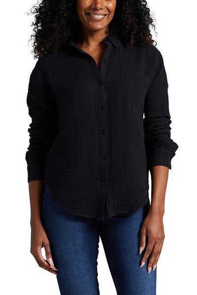 TEXTURED LONG SLEEVE SHIRT