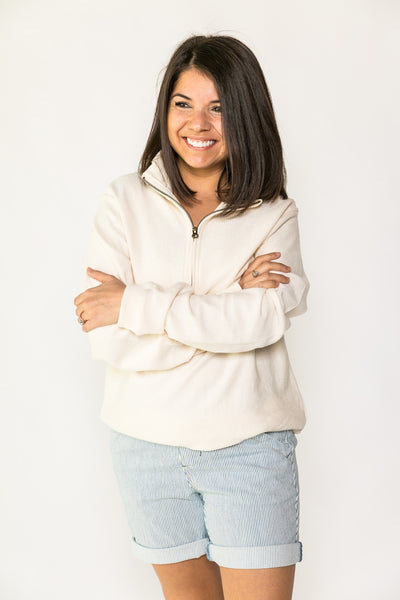 ADULT RALLY CORDUROY QUARTER ZIP PULLOVER