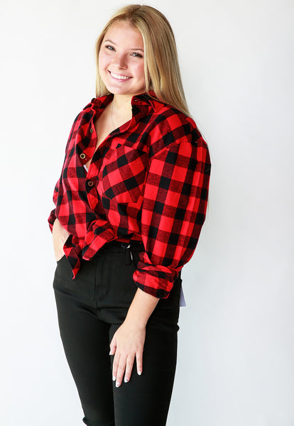 ESSENTIAL FLANNEL BUTTONDOWN
