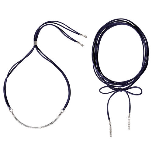 Chloe + Isabel Hero Metal + Leather Necklace Set