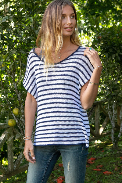 Kelly Tee Cotton -STRIPES