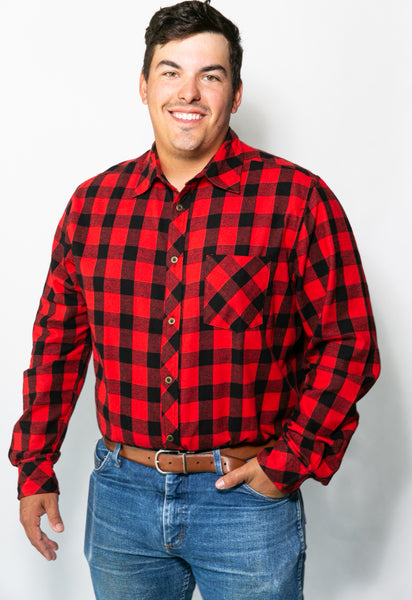 ESSENTIAL FLANNEL BUTTONDOWN