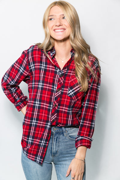 ESSENTIAL FLANNEL BUTTONDOWN