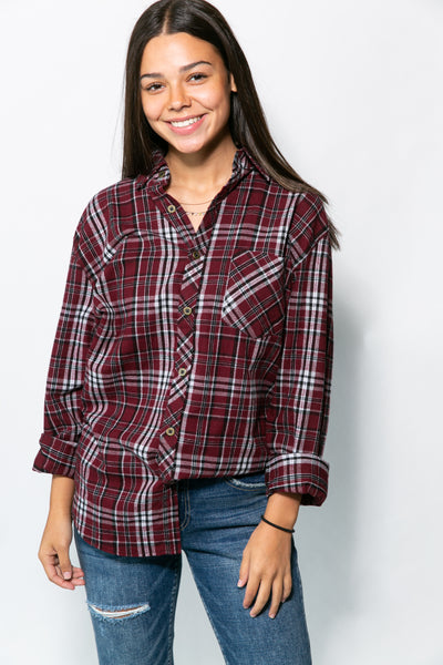 ESSENTIAL FLANNEL BUTTONDOWN