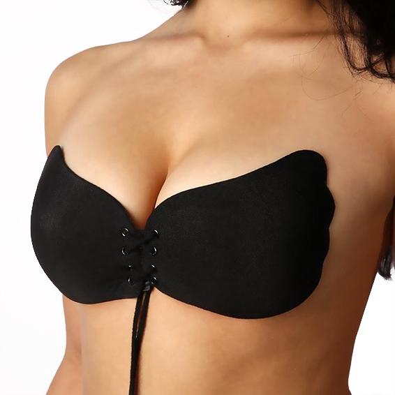 Wing Style Push Up Bra (Black)