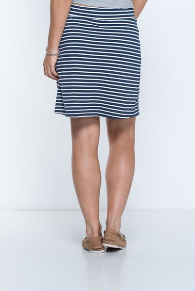 Toad&Co Tica Skirt - Deep Navy Stripe