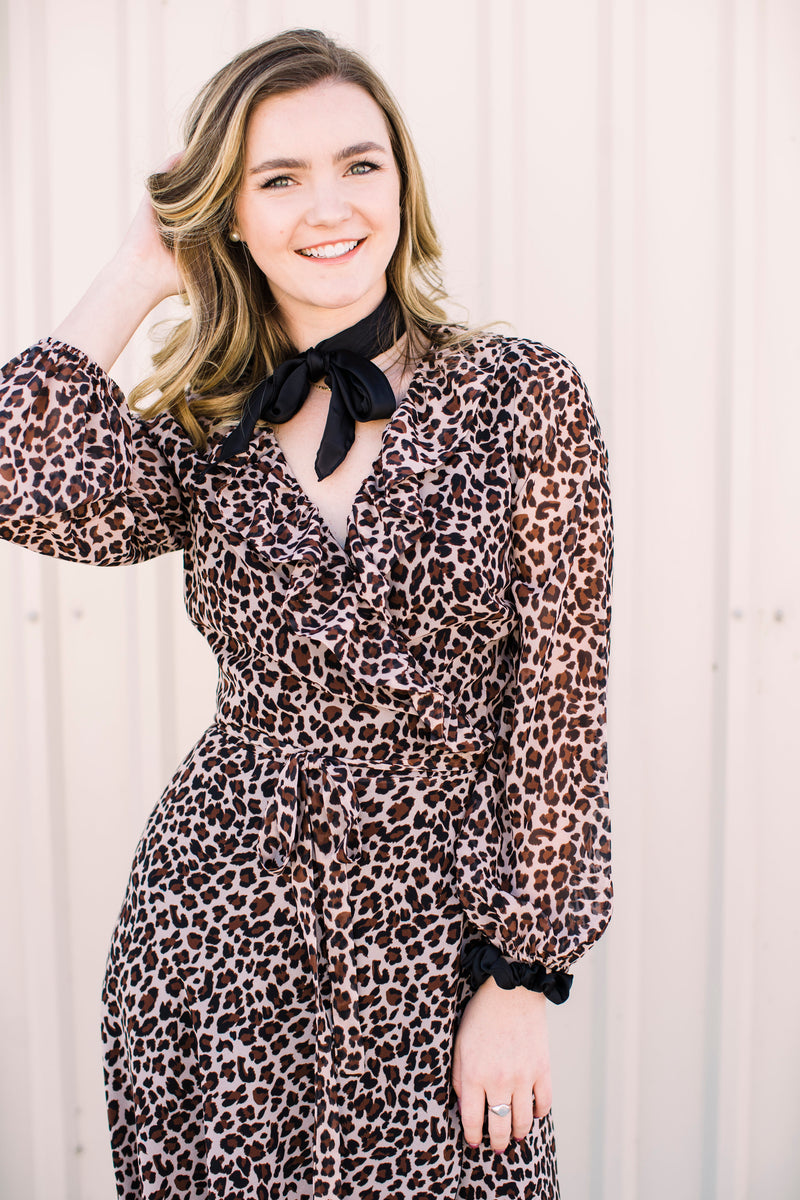 Leopard Print Maxi Dress The Market Place Leopard Print Maxi Dress The Market Place