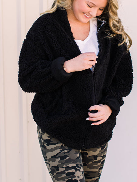 FULL ZIP SHERPA JACKET