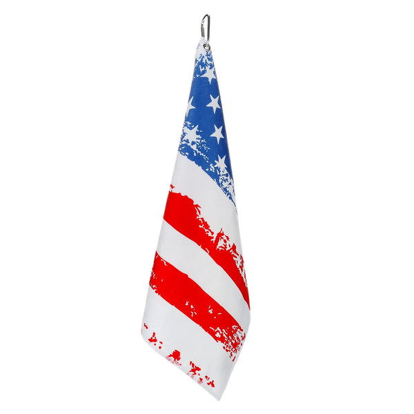 We Love America American Flag Golf & Tennis Towel