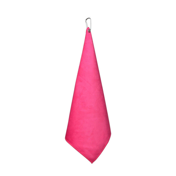 Hot Pink Microfiber Cotton Golf & Tennis Towel