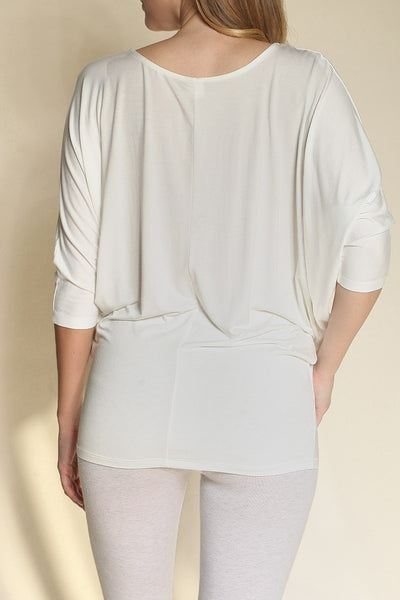 Bamboo Dolman Drape Tunic Top