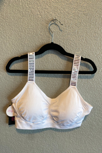 White Basic Bra w/ Silver