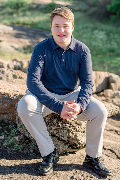 Salt Point Long Sleeve Slub Jersey Polo