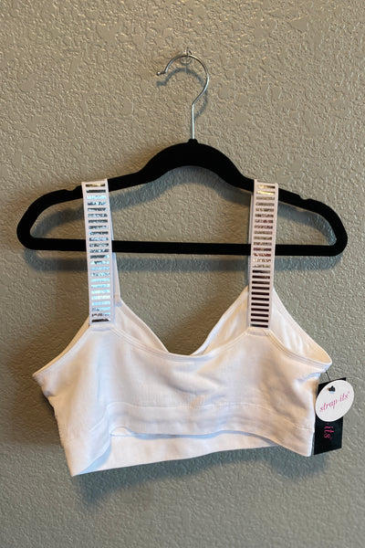 White Basic Bra w/ Silver