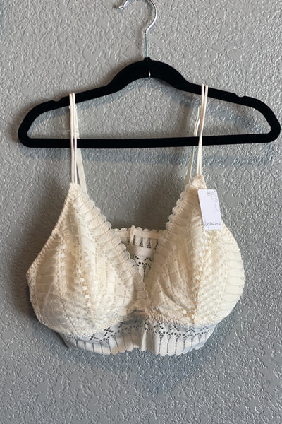 Adjustable Padded Lace Bralette
