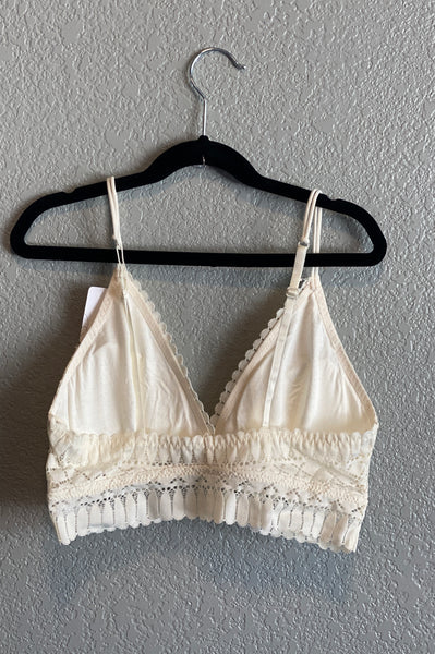 Adjustable Padded Lace Bralette