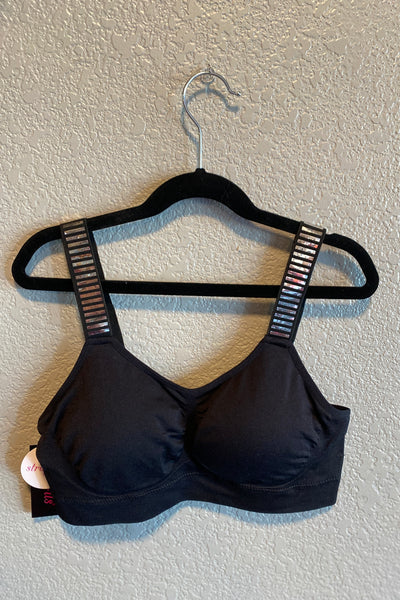 Black Basic Bra w/ Silver