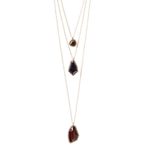 Chloe + Isabel Rebel Three-Row Convertible Necklace